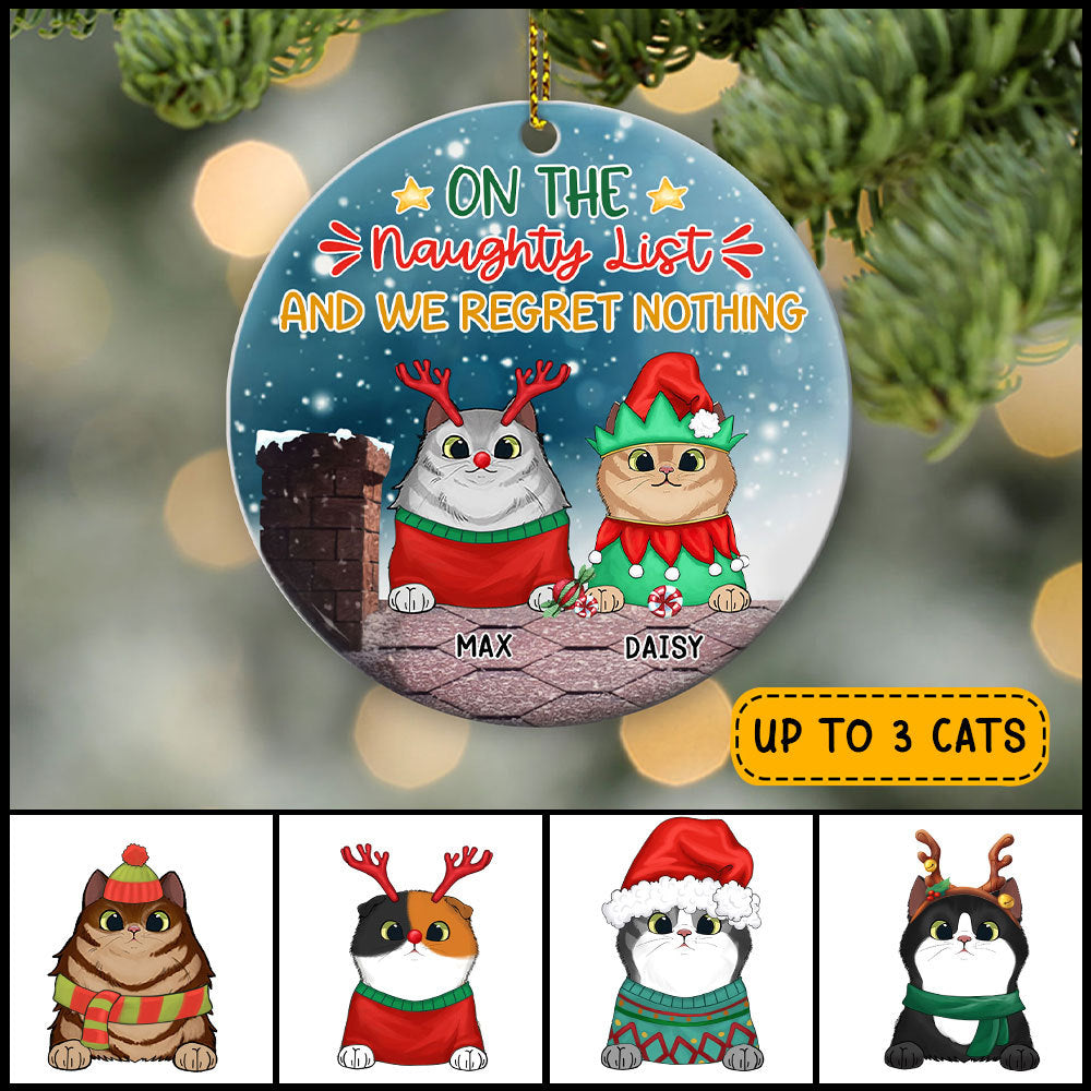89Customized On The Naughty List We Regret Nothing Personalized Ornament