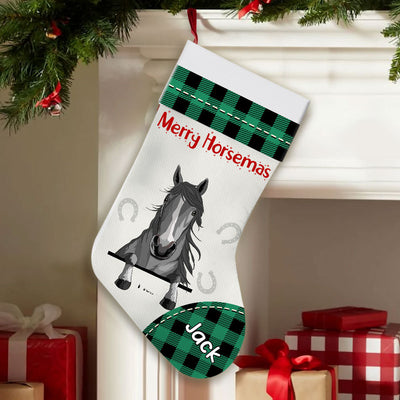 89Customized Dear Santa I've been a very good horse this year Personalized Christmas Stocking