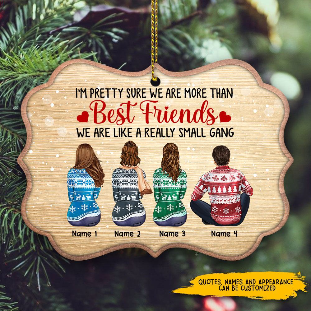 89Customized Because of you I laugh a little harder Personalized Ornament