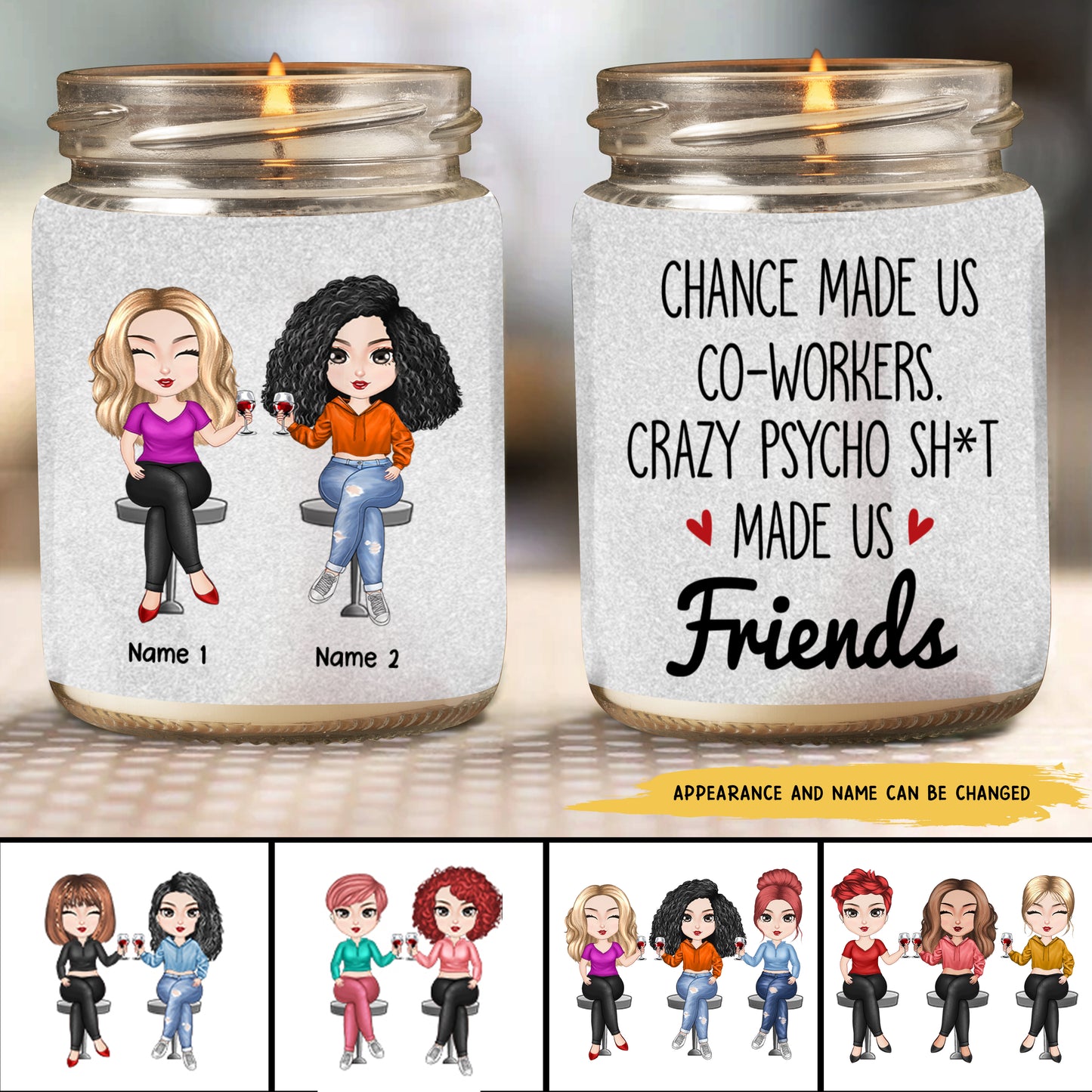 89Customized I'd Burn This Place Down If You Didn't Work Here Personalized Candle