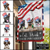 89Customized Eat, drink and be Patriotic 4th of July Dog Customized Garden Flag