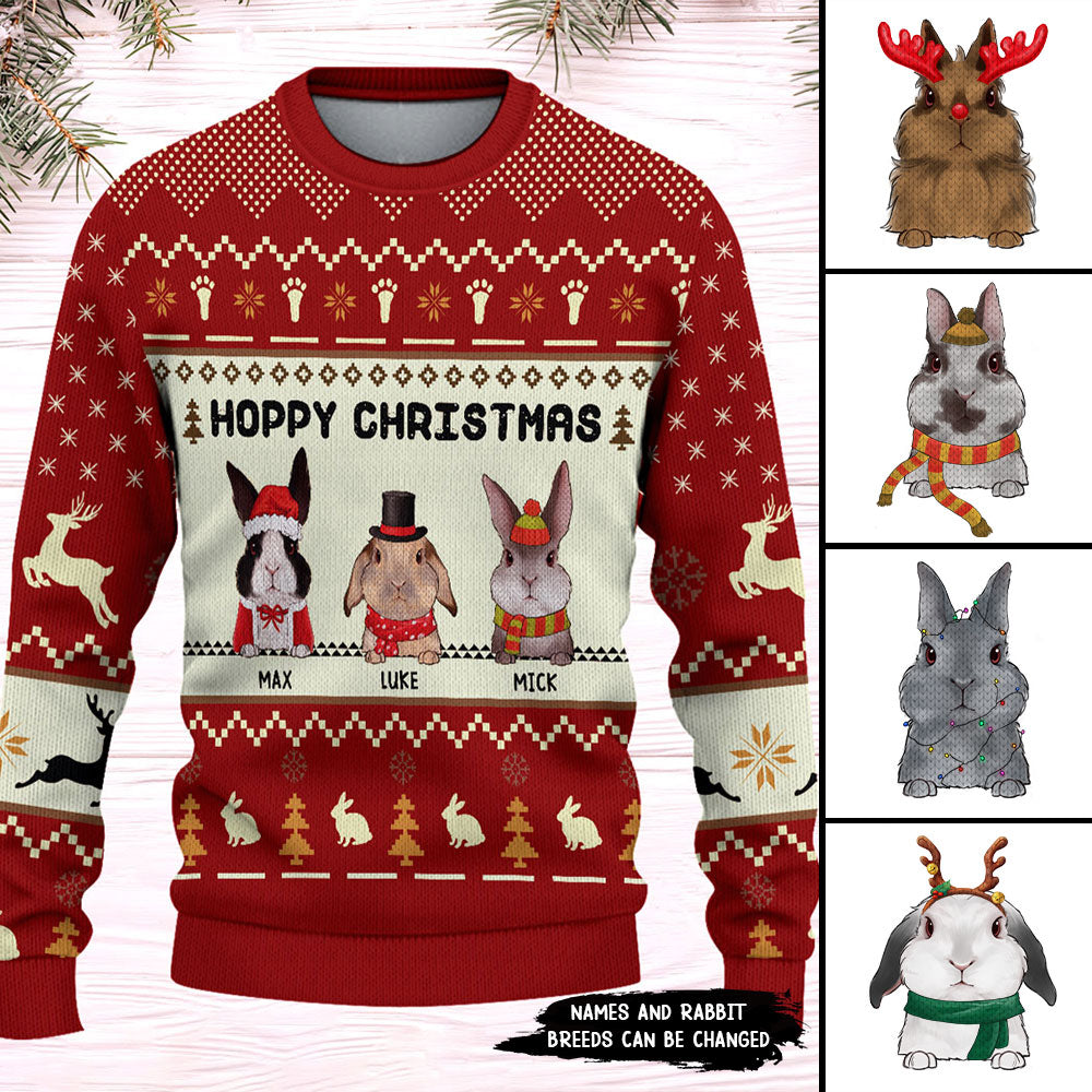 89Customized Hoppy Christmas Personalized Sweater