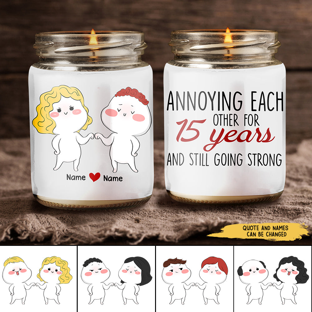89Customized Anniversary Funny Couple Personalized Candle