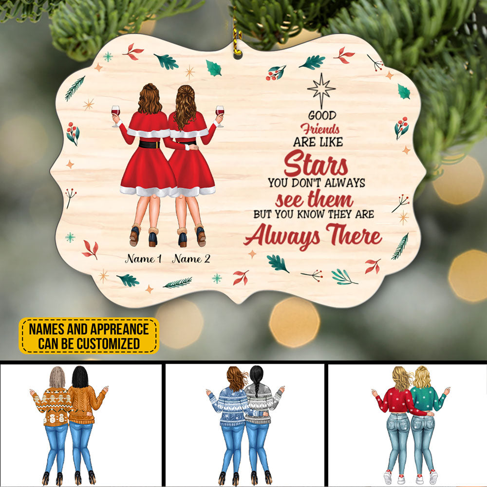 89Customized Good friends are like stars Personalized Ornament