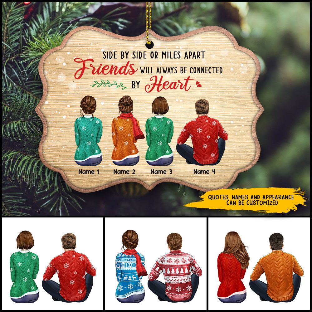 89Customized Because of you I laugh a little harder Personalized Ornament