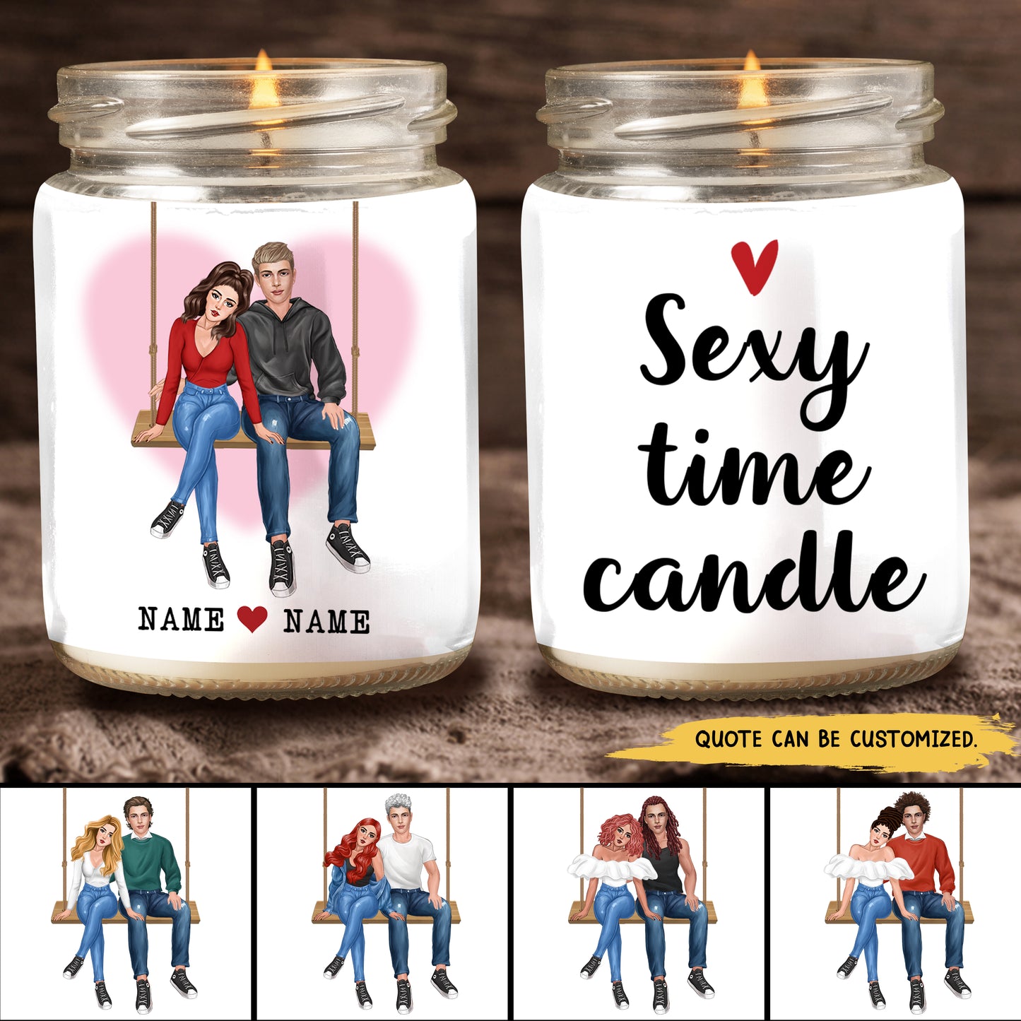 89Customized Funny | Naughty | Dirty | Mature gift for couple Personalized Candle