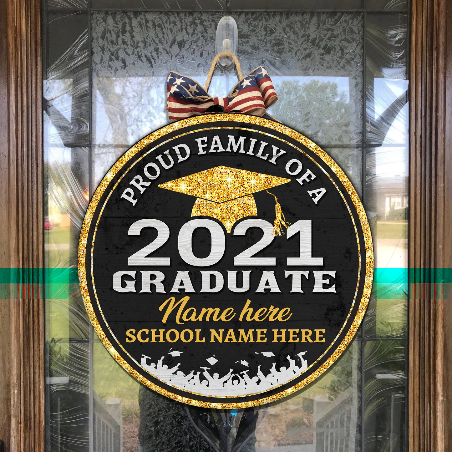 89Customized Personalized Wood Sign Proud Family Of A Graduate