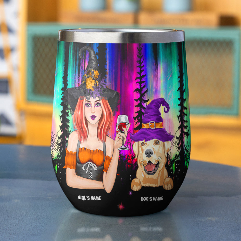 89Customized When we're together every night is halloween Customized Wine Tumbler