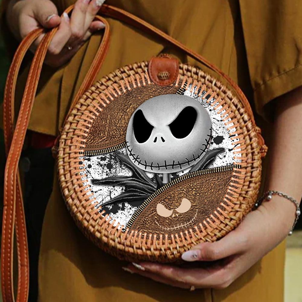 89 Customeized Nightmare rattan straw bag