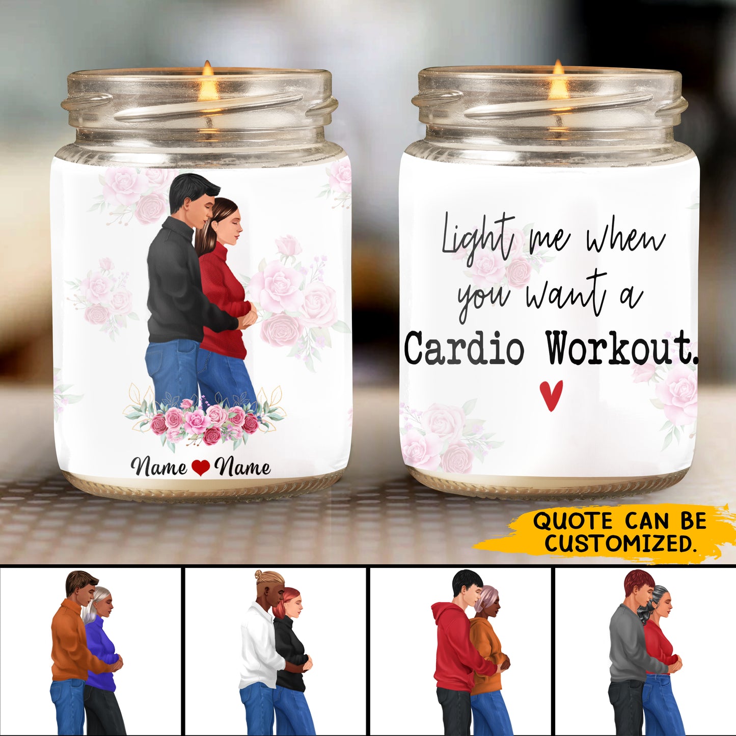 89Customized Candle Gift for Him Gift for Her Couple Personalized Candle