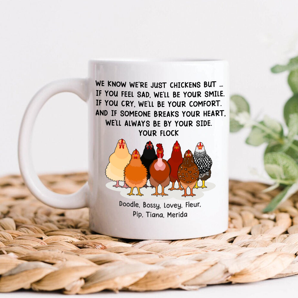 89Customized We'll always be by your side chickens personalized mug