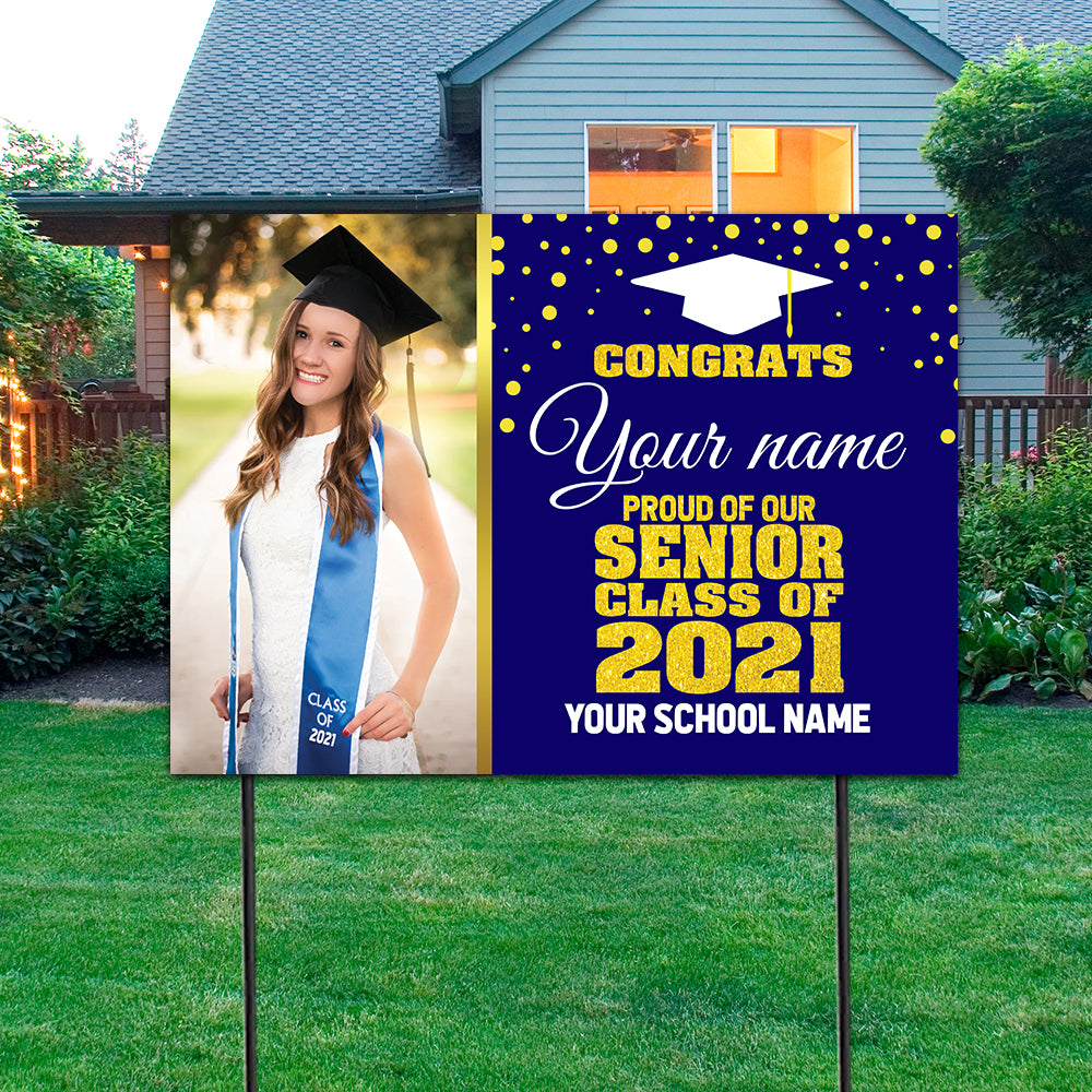 89Customized Personalized Yard Sign Senior Proud Class Of 2021
