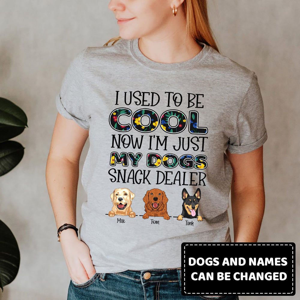 89Customized Used To Be Cool Now My Dog Snack Dealer Personalized Shirt