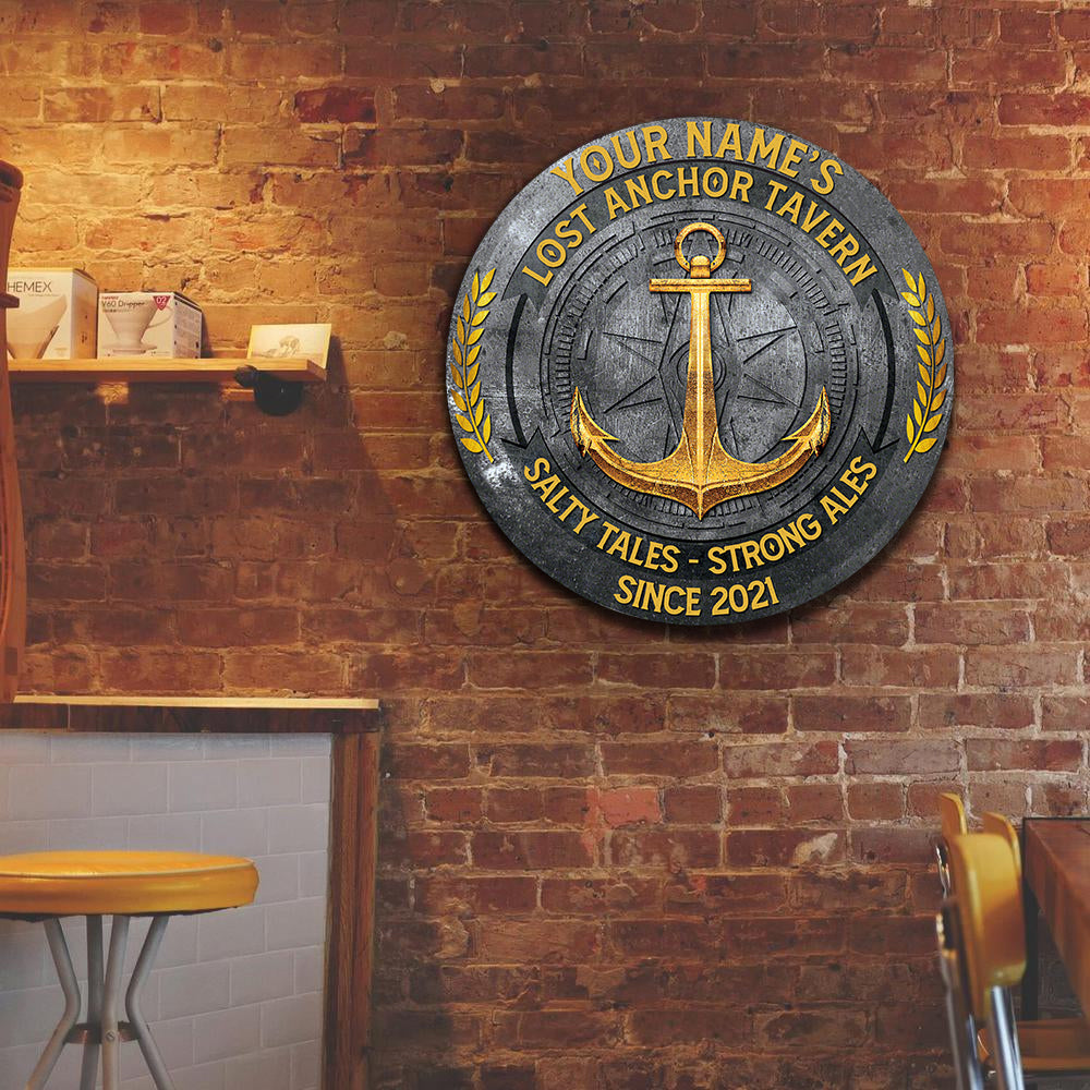 89Customized Lost anchor tavern Customized Wood Sign