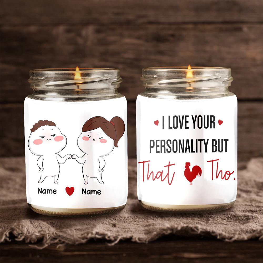 89Customized Naughty Couple Personalized Candle