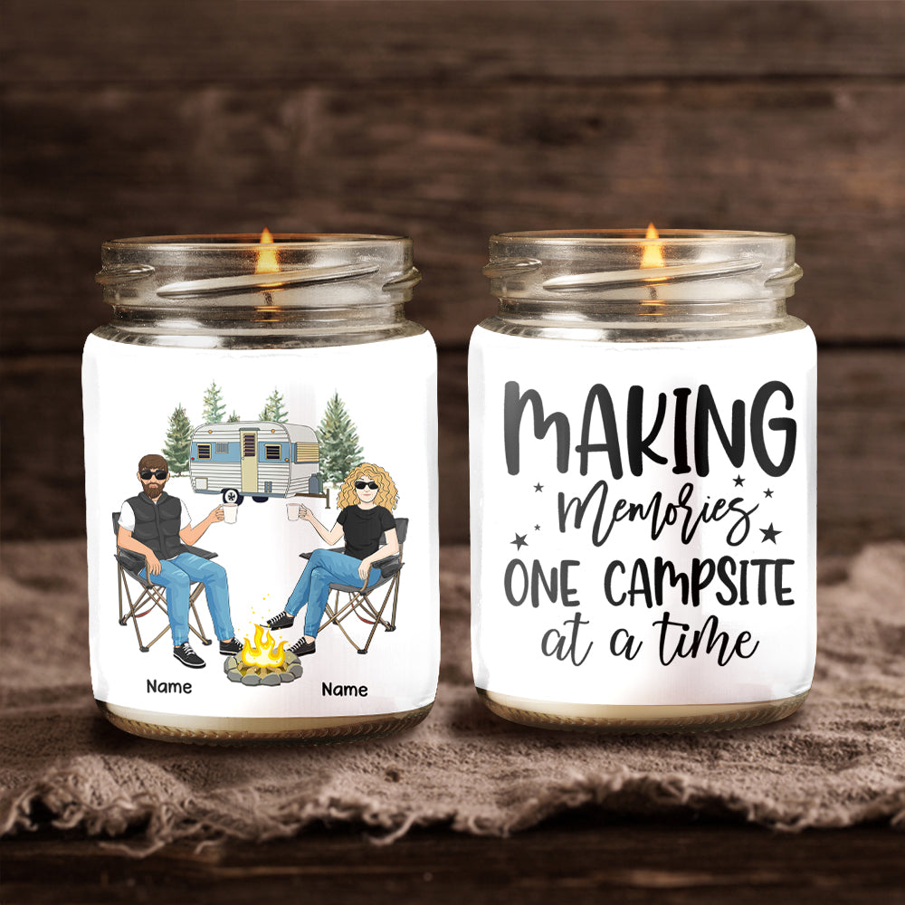89Customized Happy Campers Camping Personalized Candle