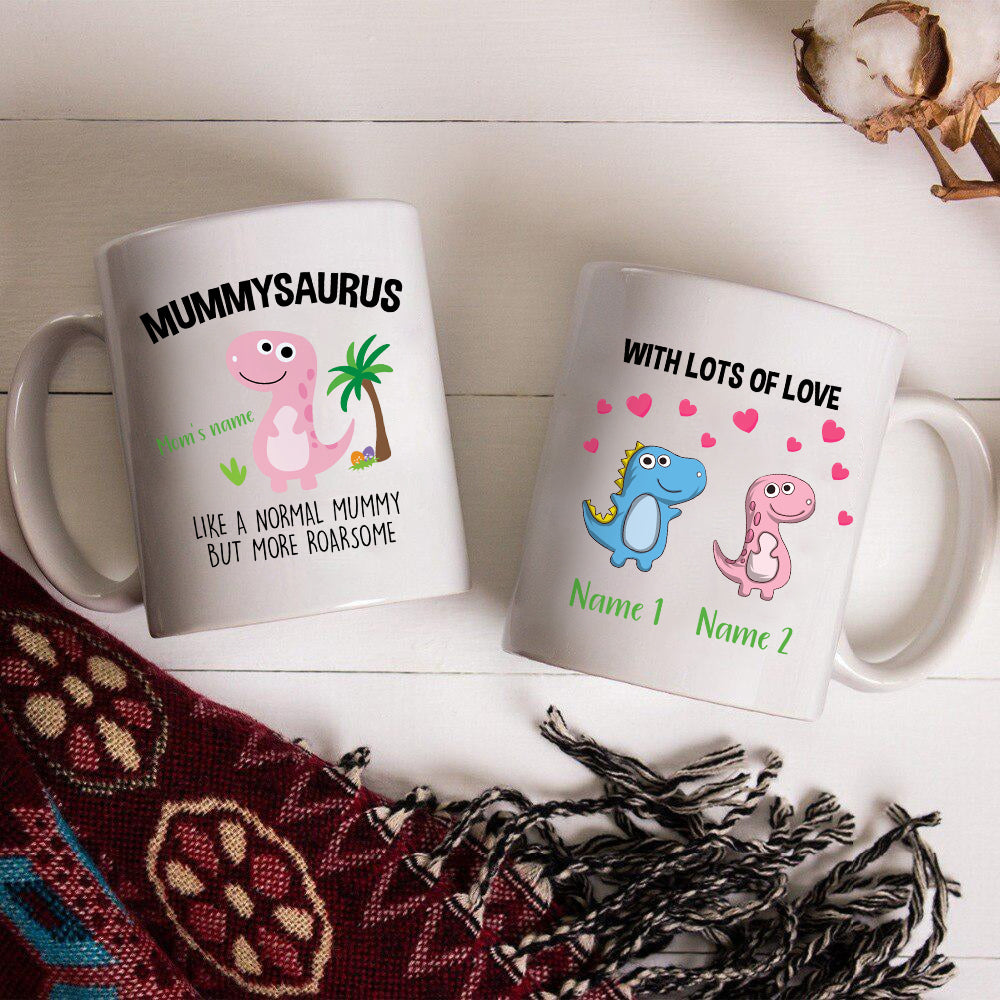 89Customized Personalized Mug Family Mummysaurus But More Roarsome