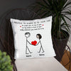 89Customized Funny Stick Couple Gift Couple Personalized Pillow