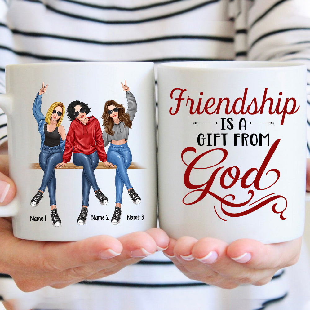 89Customized I'd Walk Through Fire For You Sister Personalized Mug