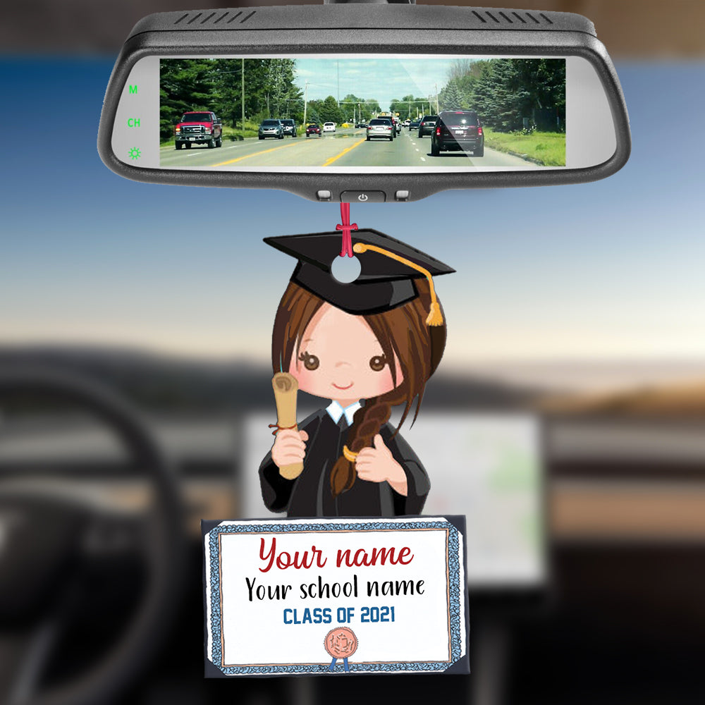 89Customized Personalized Ornament Chibi Girl Boy Graduation