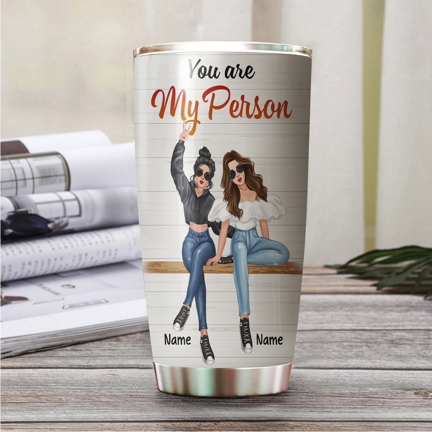 89Customized Dear My Bestie Personalized Tumbler
