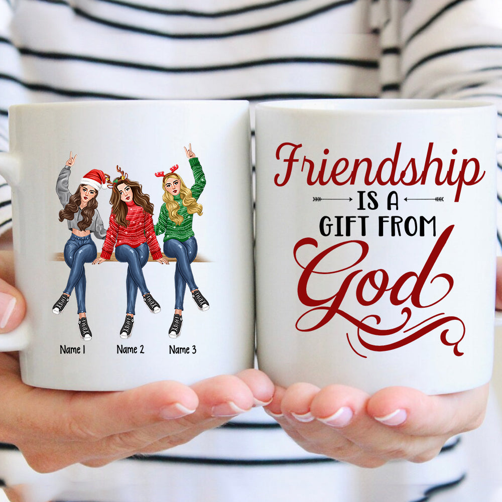 89Customized I'd Walk Through Fire For You Sister Personalized Mug
