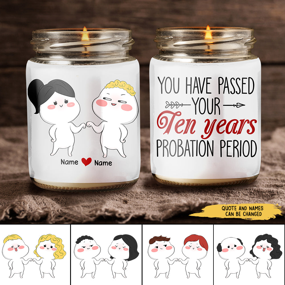89Customized Anniversary Funny Couple Personalized Candle