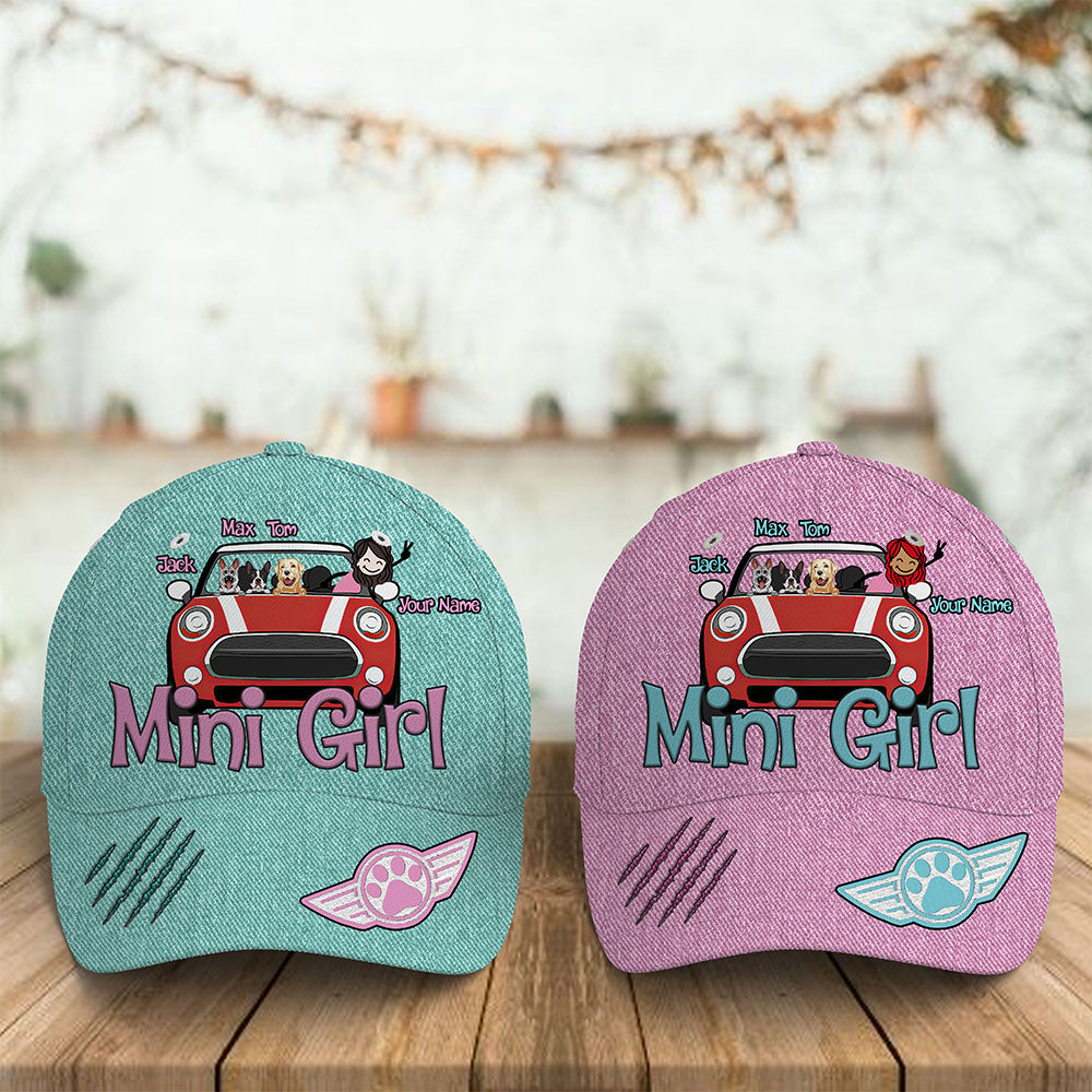 89Customized Personalized Cap Mini Girl Dog Cat