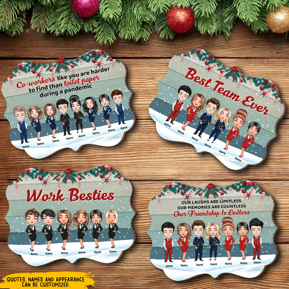89Customized Work made us colleagues but our potty mouths & inappropriate conversations made us friends Avivation Personalized Ornament
