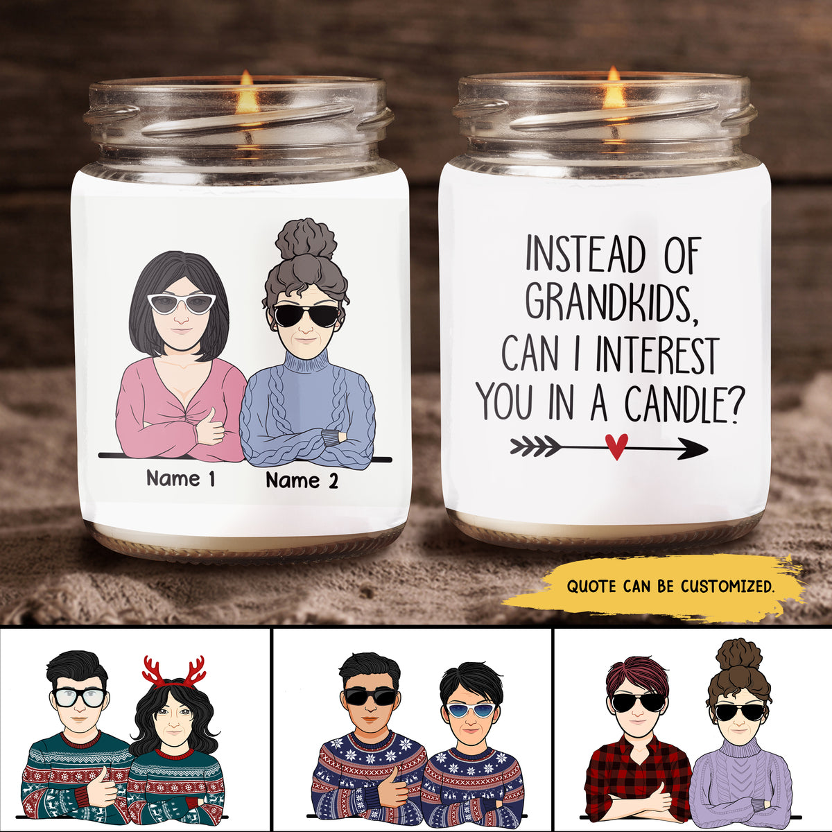 89Customized Hope this candle smells better than the sh*t I put you through mom Personalized Candle
