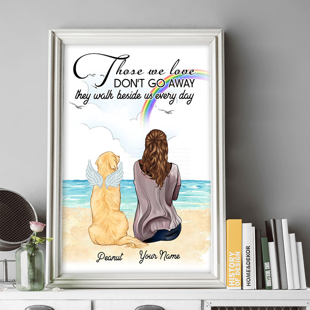 89Customized Personalized Poster Those We Love Don't Go Away Dog Mom