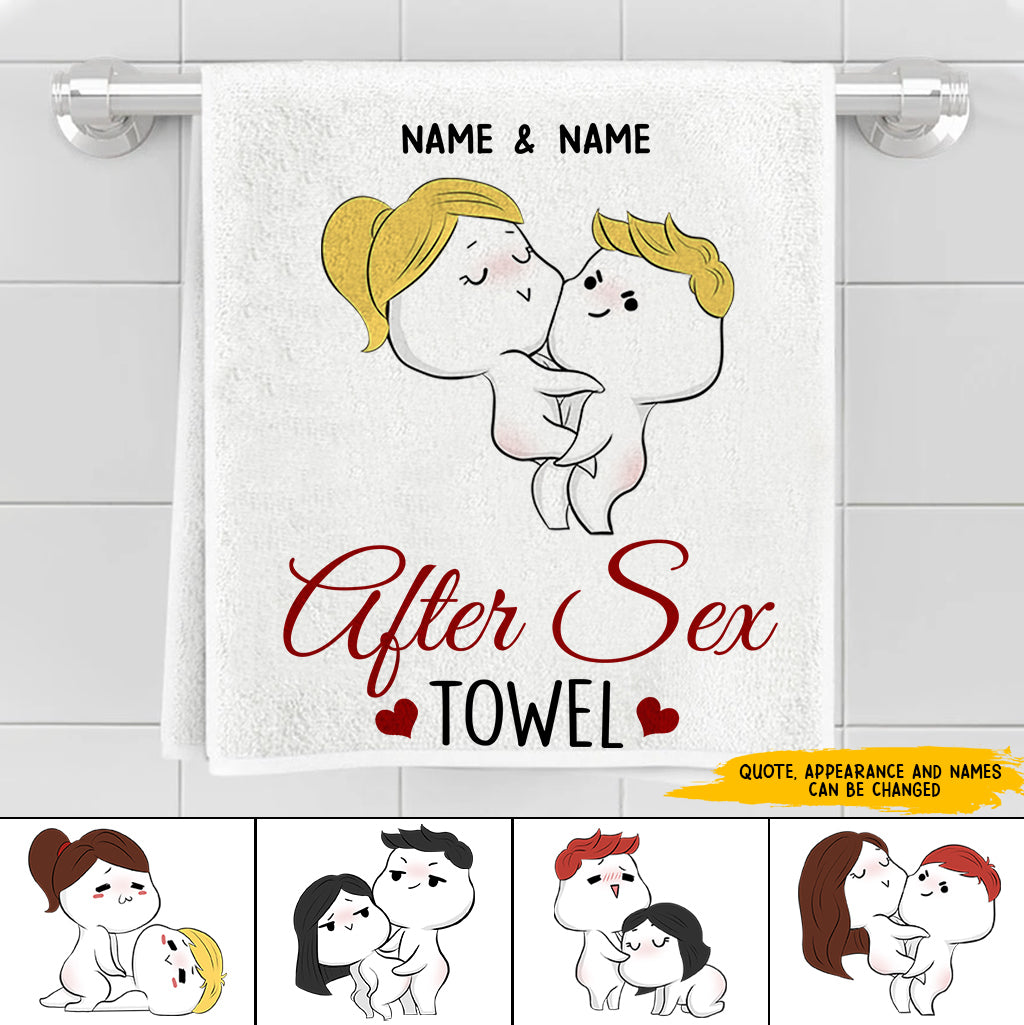 89Customized Shag Rag Couple Personalized Towel