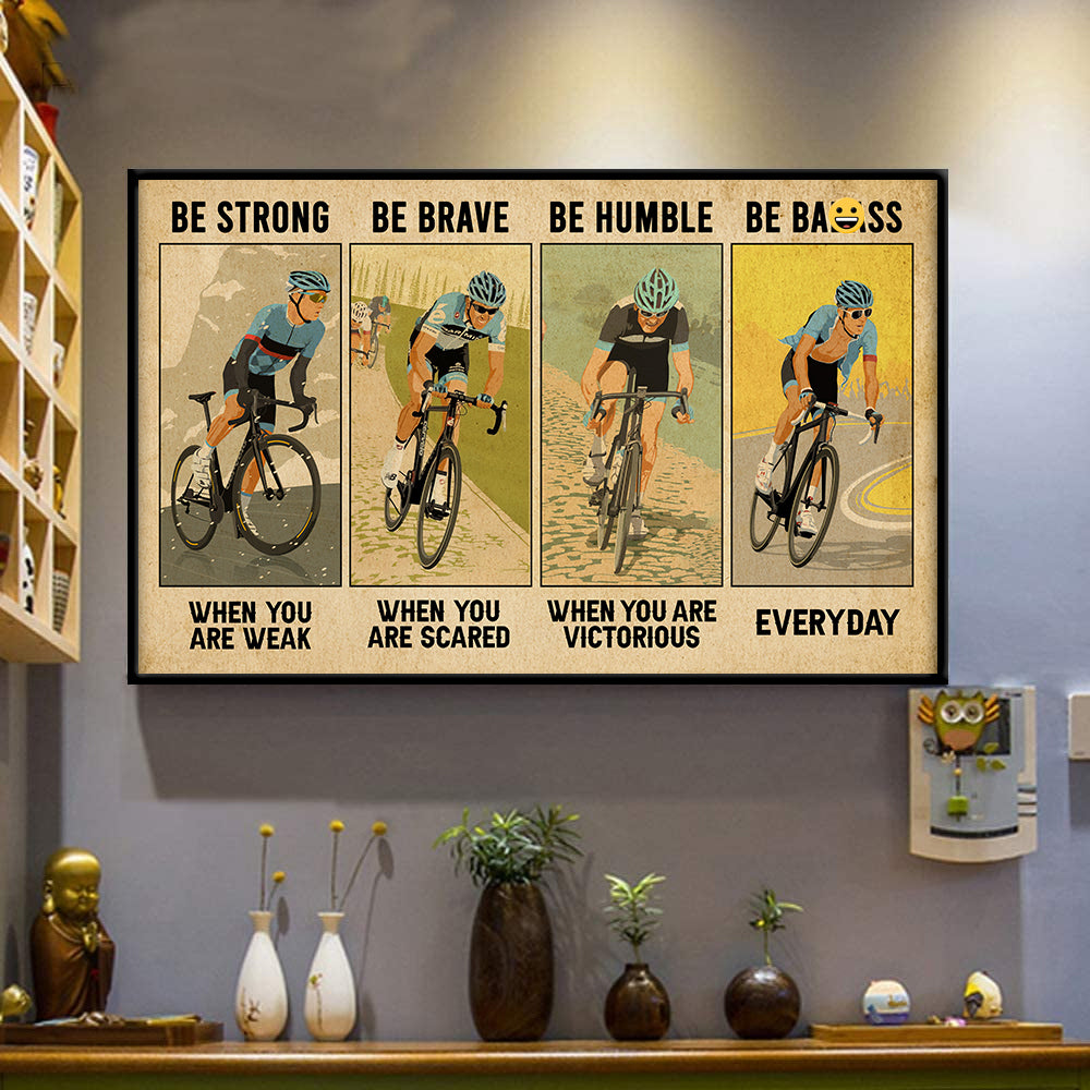 Cycling Be strong Poster