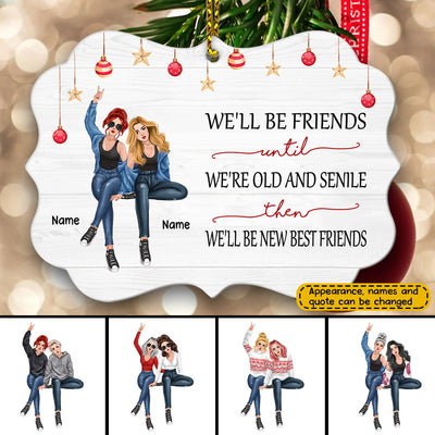 89Customized There Is No Greater Gift Than Friendship Personalized One Sided Ornament