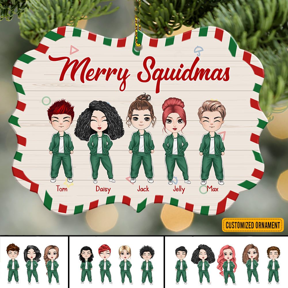 89Customized I Hate Everyone Except Us Squid Game Personalized One Sided Ornament