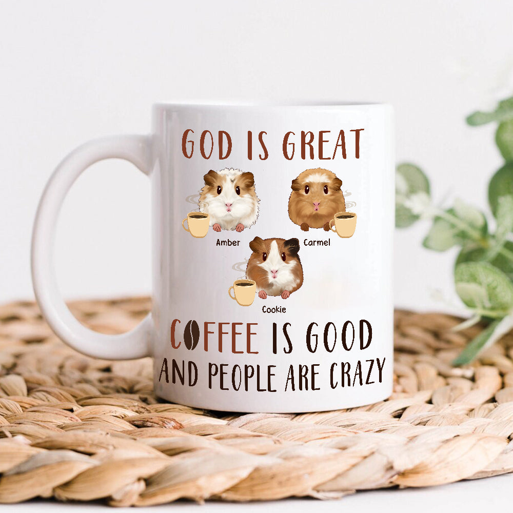 89Customized Life is better with guinea pig Personalized Mug