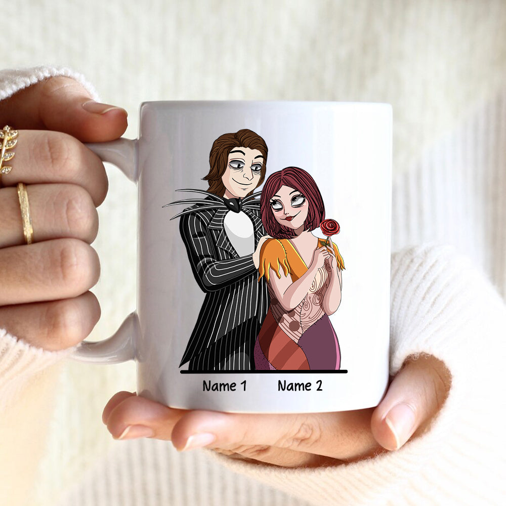 89Customized The Nightmare Before Christmas Couple Personalized Mug