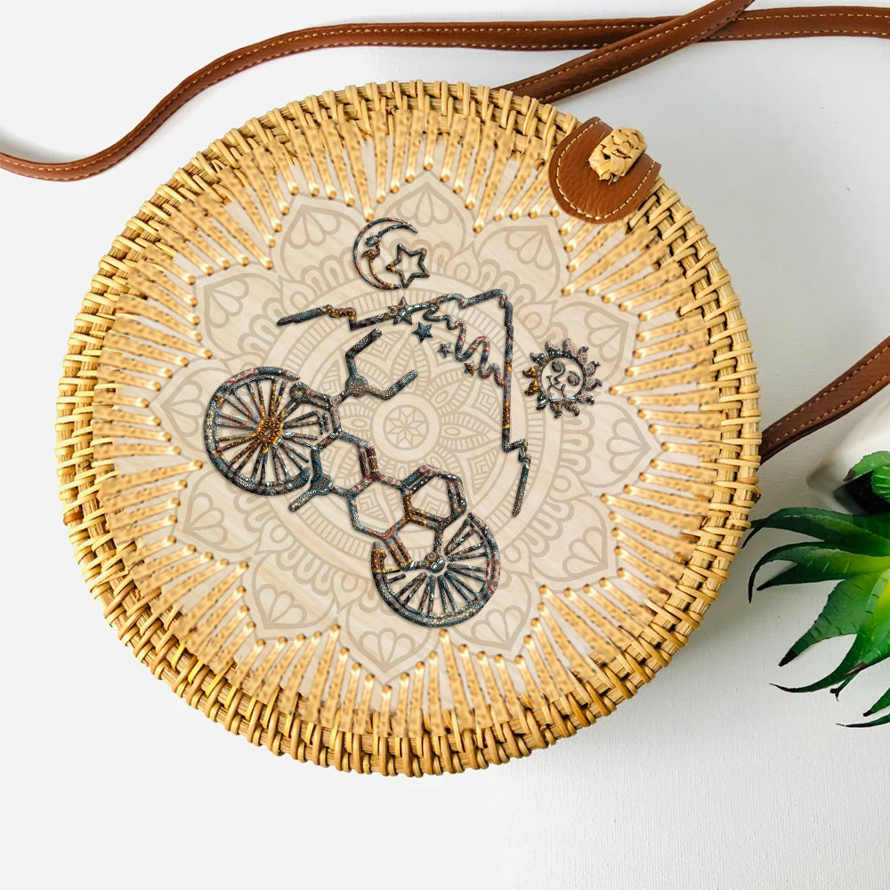 89Customized Cycling madala rattan straw bag
