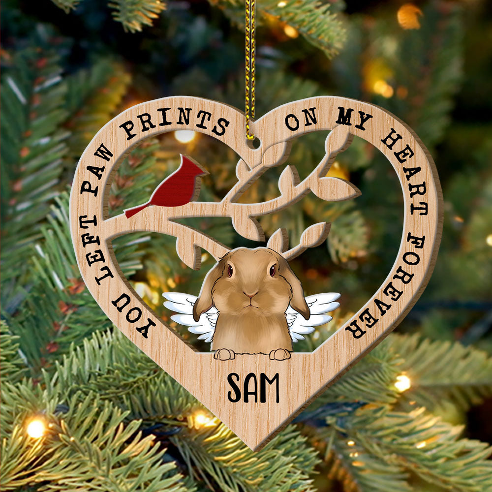 89Customized Your Wings Were Ready But My Heart Was Not Rabbits Personalized Ornament