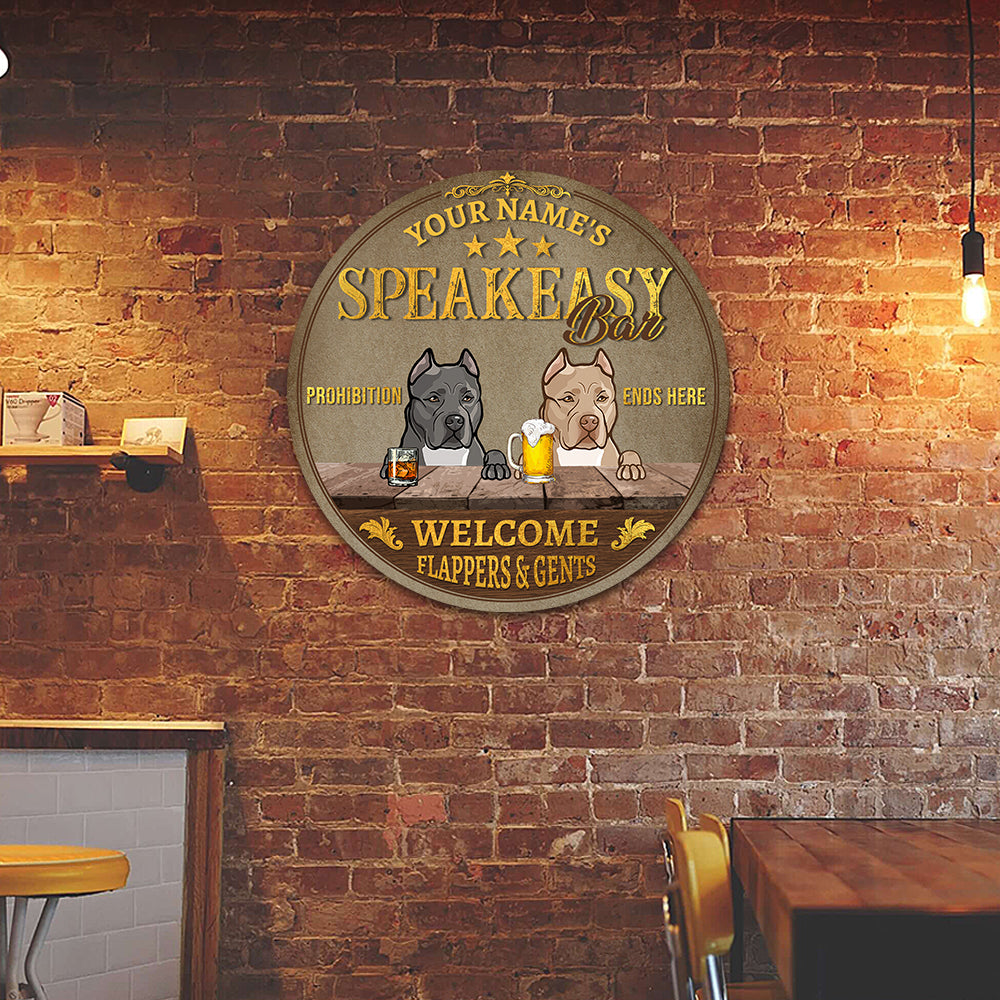 89Customized The Speakeasy Welcome flappers and gents Customized Wood Sign
