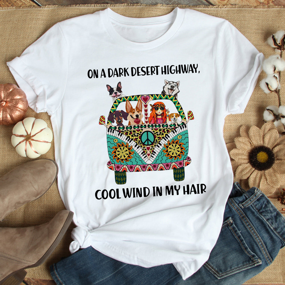 89Customized On A Dark Desert Highway Dog Shirt