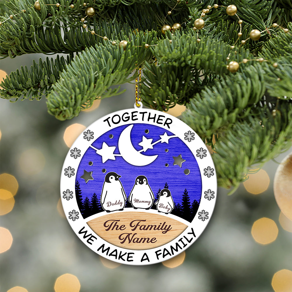 89Customized Together we make a Family Personalize Ornament