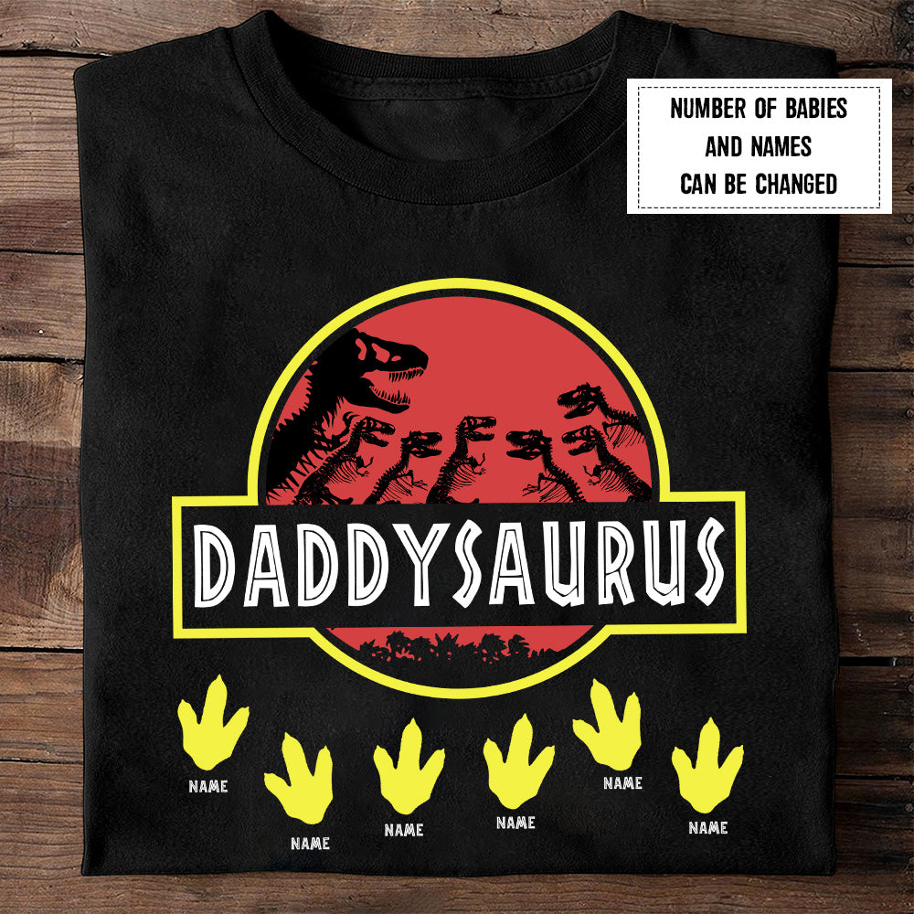 89Customized Daddysaurus personalized shirt