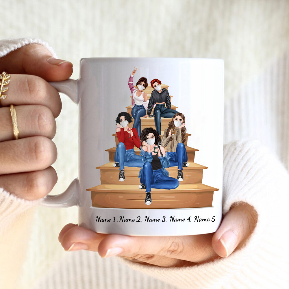 89Customized Baby It's Covid Outside Besties Personalized Mug