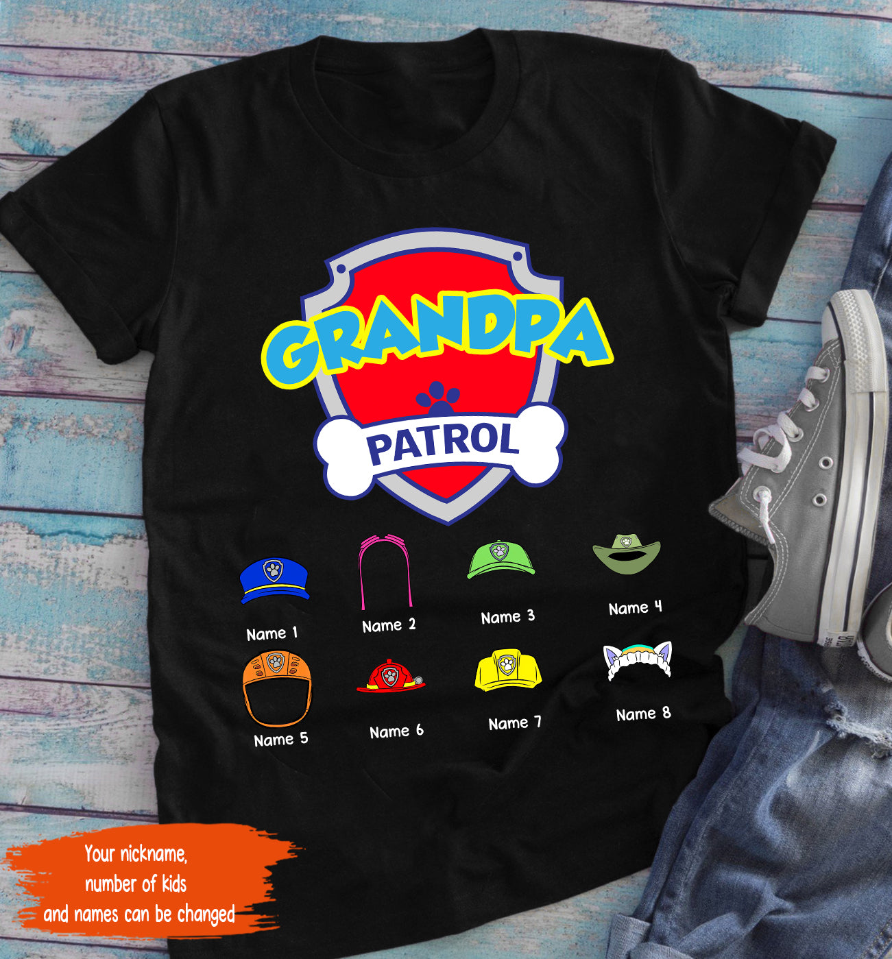 89Customized Dad patrol personalized shirt