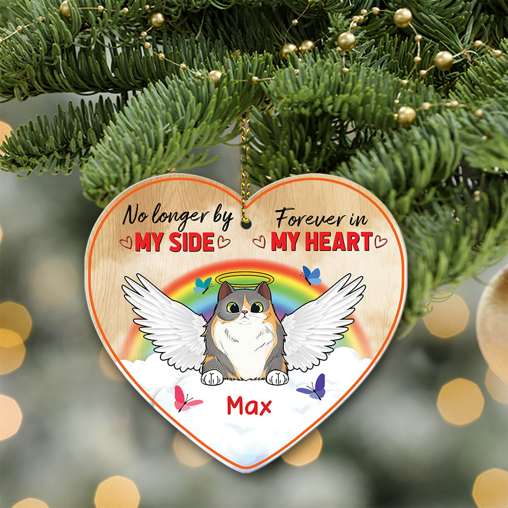89 Customized No longer by my side Forever in my heart-Personalized Ornament