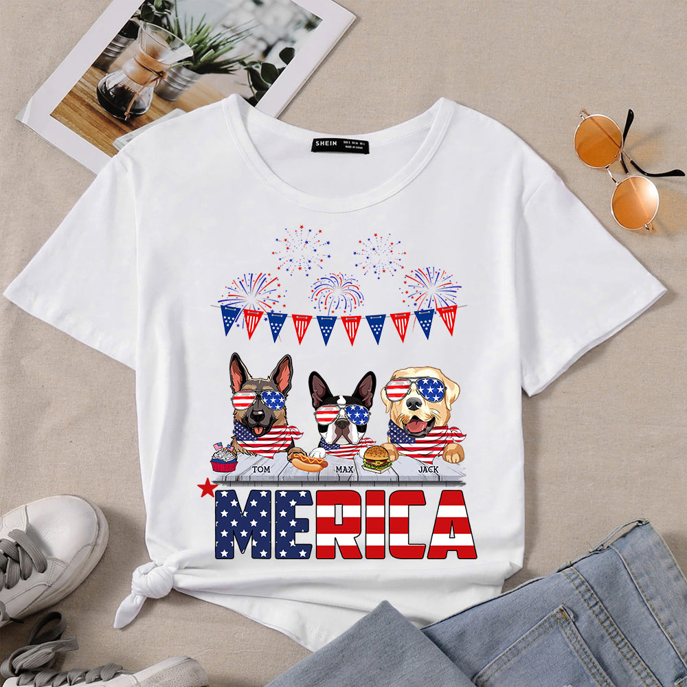 89Customized Merica Dog Customized Shirt