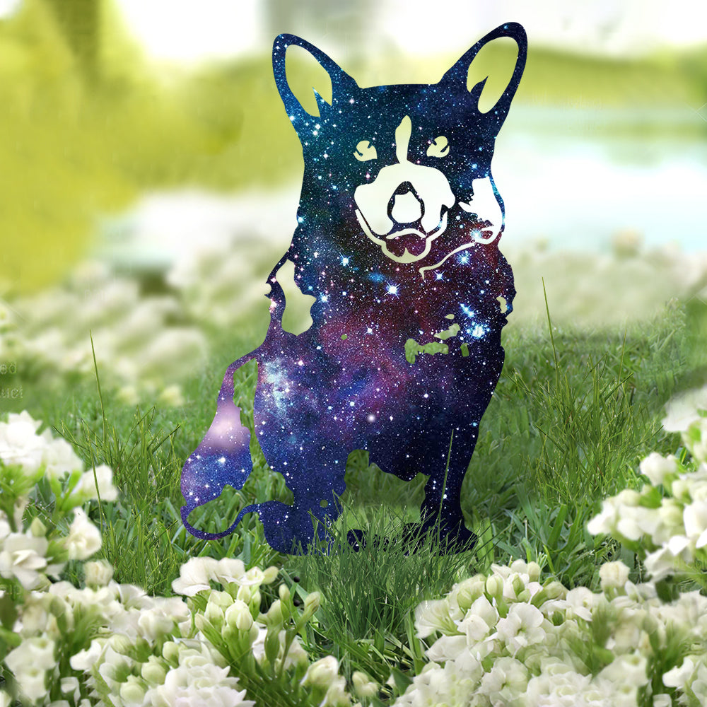 89Customized Dog Memorial Metal Garden Art