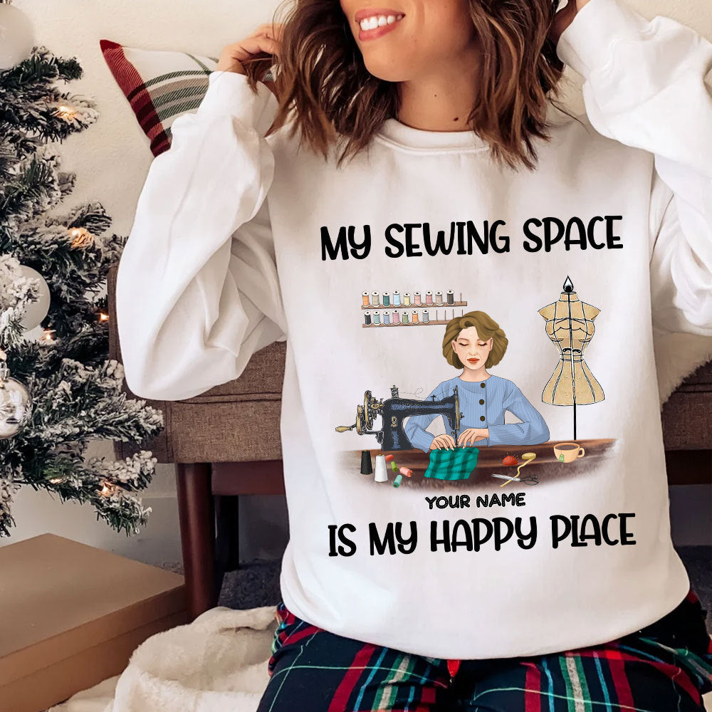 89Customized I like sewing and tea and maybe 3 people Personalized Sweater