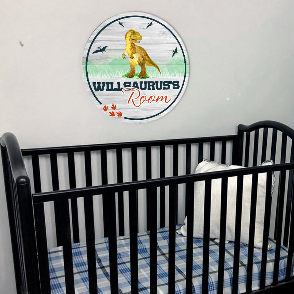 89Customized Personalized Wood Sign Family Dinosaur Baby Room